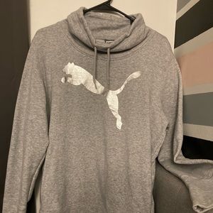 Grey/ Silver Puma Hoodie